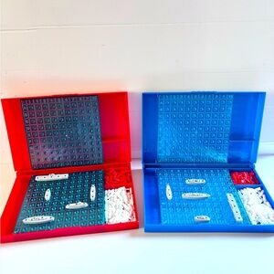 Milton Bradley Battleship Game Complete Red Blue Cases 1970s